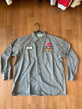 Vintage Red Kap Rush Truck Center Work Shirt Size XL